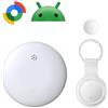 HDCORBETTS Android Air Tracker 1 Pack: Smart Tracker funziona con Google Find Hub/Find My Device (Android Only), Tracker Tag Locator per chiavi, bagagli, zaino, ecc. (non per dispositivi Apple) Bianco