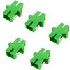 Elfcam Adattatore a Fibra Ottica (5 Pezzi, SC-SC APC Simplex)