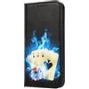 Mixroom - Custodia Cover Case a Libro per Samsung Galaxy A13 4G / 5G / A04S con Stand in Ecopelle Chiusura Magnetica Portafoglio Parte Interna in TPU Morbida Fantasia Poker D58