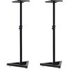 vidaXL Supporti per Casse Spia da Studio 2 pz Nero in Acciaio
