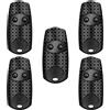 PingGoo Telecomando per Porta del Garage, PingGoo Telecomando per Apriporta del Garage Trasmettitore Portachiavi Portatile, Garage Door Remote Control per TOP 432NA/ 432EE/ 432EV/ 432 M (5, Nero)
