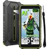 Ulefone Armor RugKing 2 Pro Rugged Smartphone Android 15, 8GB+128GB/TF 2TB Telefono Indistruttibile, 5.45 HD+ 90Hz, 13MP+5MP, 4550mAh, Telefono impermeabile IP68/IP69K, 4G Dual SIM/5G WiFi/NFC/OTG/GPS/Vert