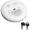August SE10W Lettore CD Portatile Ricaricabile con Auricolari CD Player USB-C con Protezione Anti salto/Ripetizione/EQ/PROG, Modalità MP3 scheda Micro SD - Per Auto, Casa, Viaggi - Bianco