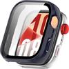 FTRONGRT Cover Compatibile con Huawei Watch Fit 4, PC + Pellicola Temperata Tutto Compreso Antigraffio Custodia Protettiva Compatibile con Huawei Watch Fit 4.Blu Inchiostro