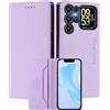 MOJIA Custodia per Oukitel C68 Plus, Resistente a Cadute e Graffi, Alta Qualità PU Pelle Stile Portafoglio Cover Folio con Chiusura Magnetica. Light Purple
