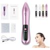 Generico Nuzzy Pen, Nuzzy Pen per il viso, schermo LCD digitale e ricaricabile tramite USB, kit portatile per la rimozione di escrescenze cutanee, 9 livelli regolabili per verruche, macchie, corpo (Pink)