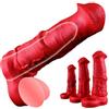 Generico Manicotto del pene for cavallo realistico Prolunga for manica del pene mostruoso 3 dimensioni Prolunga cavallo in silicone riutilizzabile uomo,Giocattoli sessuali maschili adulti coppia di uomini(S)