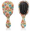 GABraden Mini spazzola per capelli, graziosa spazzola districante da viaggio, setole morbide per una rimozione senza sforzo dei nodi, spazzola districante per donne, uomini, ragazzi, ragazze, bambini, bagnati