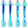 YOUYIKE 2 Pezzi Extension Capelli Bambina 48cm Luci LED Multicolore ，Blu