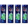 Generico Men 3 in 1 Shampoo Uomo Antiforfora Freschezza Attiva, Shampoo Corpo e Capelli con Mentolo Rinfrescante, Detersione Profonda per Uso Quotidiano - 4 Unita da 225ml
