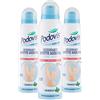Podovis, Deodorante Spray, Azione Antiodore Efficace 24 Ore, con Agenti Antibatterici, Effetto Fresco e Profumo Delicato, Formato da 3 Pezzi