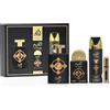 Generico La ttafa al qiam gold gift - Set regalo, profumo arabo da uomo, durevole, include profumo EDP 100 ml + mini profumo 20 ml + deodorante 200 ml + atomizzatore fragranza legnosa dolce