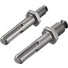 QUARKZMAN 2pz 3/8 1/2 Filettatura Trapano Senza Chiave Mandrino Adattatore Gambo Tondo per Avvitatore a Impulsi