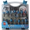 Leman - Confezione da 12+2 punte di fresatrice 43 mm
