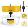 KATA Sega a tazza da 16,2 cm per luci da incasso, sega a tazza da 6,25 pollici con ciotola per polvere in silicone per l'installazione di illuminazione da incasso a soffitto da 15,2 cm