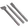 Ausla Set di Scalpelli in Acciaio Al Carbonio da 3 Pezzi per Calcestruzzo (SDS MAX (pozzi))