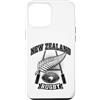 New Zealand Rugby Maori Inspired Kiwi Ha Custodia per iPhone 12 Pro Max Nuova Zelanda Rugby argento invecchiato felce e kiwi grafica