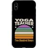 Yoga Instructor Certification Retro Custodia per iPhone XS Max Retrò Yoga Insegnante Duecento Ore Tramonto