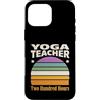 Yoga Instructor Certification Retro Custodia per iPhone 16 Pro Max Retrò Yoga Insegnante Duecento Ore Tramonto