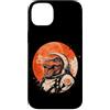 Vintage Dinosaur T-Rex Aesthetic Japanes Custodia per iPhone 14 Plus Arte minimalista giapponese anni '70 Retro Space T Rex Tyrannosaurus