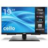 Cello C1926TZH Smart TV 19 con Tizen OS di Samsung, Gaming Hub, altoparlanti Pitch Perfect, Bluetooth, triplo sintonizzatore, TV compatta ideale per cucina e camera da letto