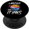 I Arted And It Inks Divertente Artista D I Arted And It Inks Gioco di parole Artista Disegnatore Arte PopSockets PopGrip Adesivo
