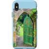 YOUHAVEALIFE Fantasy Cottage Decor Custodia per iPhone X/XS Stampa ad arco in pietra Cottagecore, decoro Fantasy Cottage