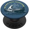 Outpost Scouting Gear by Giant Step Desi Trova la tua avventura! Orso polare, stelle & Scouting in canoa PopSockets PopGrip Adesivo