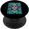 4th Grade Student Teacher First Day Of S Divertente insegnante di quarta elementare cane carino studente di ritorno a scuola PopSockets PopGrip Adesivo