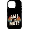 Rumori e risatine a distanza Custodia per iPhone 16 Pro Am I On Mute Chiama riunione remota