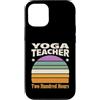 Yoga Instructor Certification Retro Custodia per iPhone 12/12 Pro Retrò Yoga Insegnante Duecento Ore Tramonto
