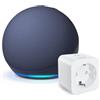 Amazon Echo Dot (Ultimo modello) con Alexa+, Blu Notte + WiZ Smart Plug (Tipo F), Bundle Smart Home con Controllo Vocale