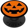 Hello fall pumpkin with human face Ciao autunno zucca con volto umano sorridente jack o lanterna PopSockets PopGrip Adesivo