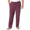 Amazon Essentials Pantaloni Pigiama in Popeline di Cotone dalla Linea Dritta con Coulisse ed Elastico in Vita Uomo, Bordeaux Pulcinella di Mare, 3XL