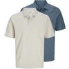 JACK & JONES Jjkane Polo SS 2Pk MP (Pacco da 2) Uomo