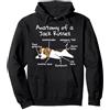 Regali Divertenti Jack Russell Anatomy Of A Jack Russell Terrier Cane Felpa con Cappuccio