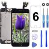 Brinonac Display per iPhone 6 Nero 4,7" Schermo LCD Kit Sostituzione Digitizer Touch