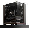 THERMALRLGHT Thermalright TR A70 ARGB ATX Gaming Case in vetro senza colonne a tre lati 8 slot per ventola CPU + flusso d'aria a rilascio rapido montaggio della scheda grafica verticale anti-caduta, strisce