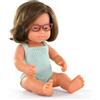 Miniland Bambola caucasica con sindrome di down e occhiali, 38cm, Fraganzed. Diversity. Colourful Edition.