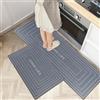 7VSTOHS Set di Tappetini da Cucina Antiscivolo in 2 Pezzi, Tappetini e Tappeti Moderni Lavabili per Corridoio, Sala da Pranzo e Ingresso, 40x60cm + 40x120cm