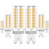 RANBOO Lampadina LED G9 9W Equivalente 50W-80W Lampada Alogena, 750LM, Bianco Caldo 3000K, 220-240V, Non Dimmerabile, Nessun Sfarfallio, Risparmio Energetico, per Lampadari, Plafoniere e Applique, 6 Pezzi