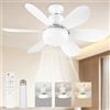 HUIKUANGEU Ventilatore da Soffitto con Luce,Ventilatore da Soffitto con Telecomando