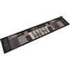 vidaXL Tappeto da Cucina Lavabile Nero Caffè 60x300 cm Velluto