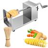 BORDEAG Affettatrice a spirale per patate, patate, taglierina a spirale, per frutta, patate, chip tornado, cetrioli o carote, con 50 bastoncini di bambù