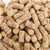 Lawei 150 tappi di sughero naturale per vino 44 x 22 mm, tappi in sughero diritto di alta qualità, in legno naturale, eccellenti per vino in bottiglia, bottiglie di birra
