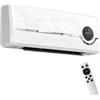 HOMCOM Stufa Ceramica 2000W da Parete con 3 Modalità, Ventilatore, Bianco