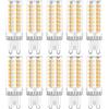 RANBOO G9 LED 9W equivalenti a 75W, Bianco Caldo 3000K 750LM, Non-Dimmerabile, AC 220-240V, 360 Gradi Angolo del Fascio, Mini Ceramica Lampadina, 10 Pezzi