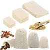 TOPBELIEF 50 sacchetti per spezie per cucinare, bustine di tè riutilizzabili, in mussola di cotone, sacchetti vuoti per bouquet Garni per cucinare, filtrare tè e caffè, spezie, 6 x 8 cm, 8 x 10 cm, 10 x 15 cm