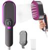 Exsivemy Stiratrice a vapore da viaggio con schermo LCD, riscaldamento rapido in 10 secondi, 2000 W, 3 livelli di vapore, abbigliamento con manico rotante a 180°, portatile(Grigio+viola)