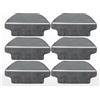 Licipe Compatibile con Xiaomi Robot Vacuum S10, S12, T12, B106GL, Mop 2S, XMSTJQR2S, 3C B106CN Parti di ricambio: Spazzola laterale principale, Filtro HEPA, Panno for mop(6PCS-1 Mop Cloth)